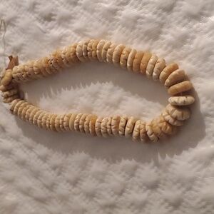 Vintage bone Bead necklace strand